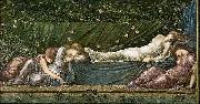 Edward Burne-Jones The Sleeping Beauty from the small Briar Rose series, oil painting artist